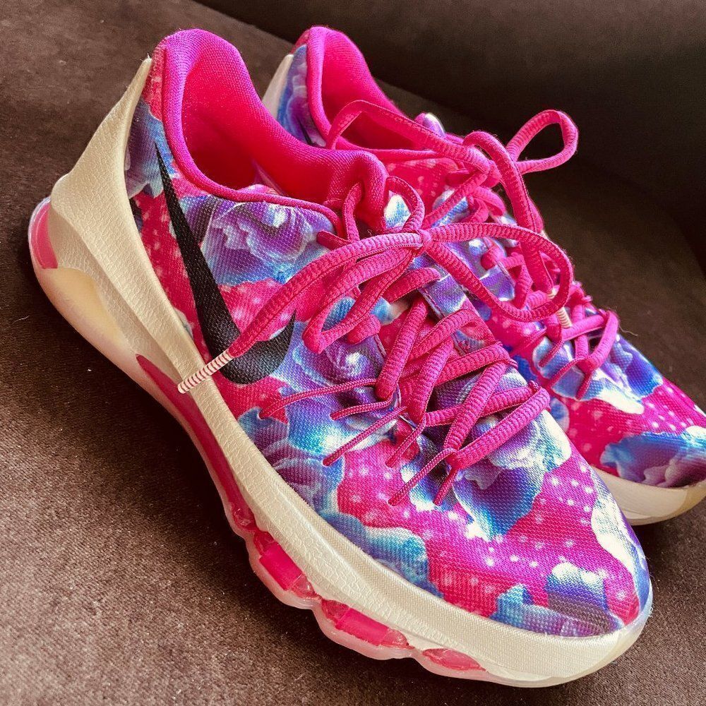 Mint Condition NIKE KD 8 Aunt Pearl 4Y Womens 5.5 to 6 36 EUR Pink Purple